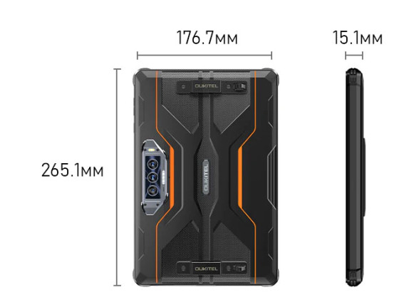 Планшет Oukitel RT8 6/256Gb Black с подставкой